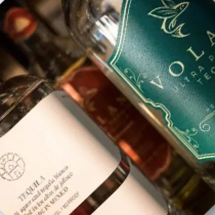 Back-bar bottles