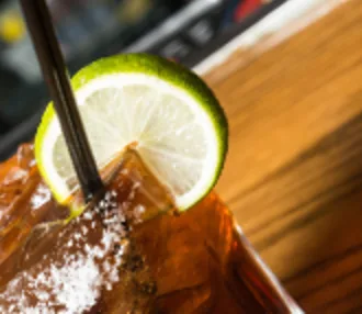Cocktail with lime