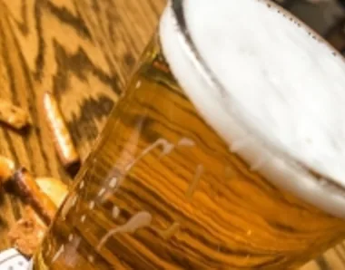 Pint and pretzels